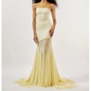 Dahlia Gown in Butter Yellow - worn once!